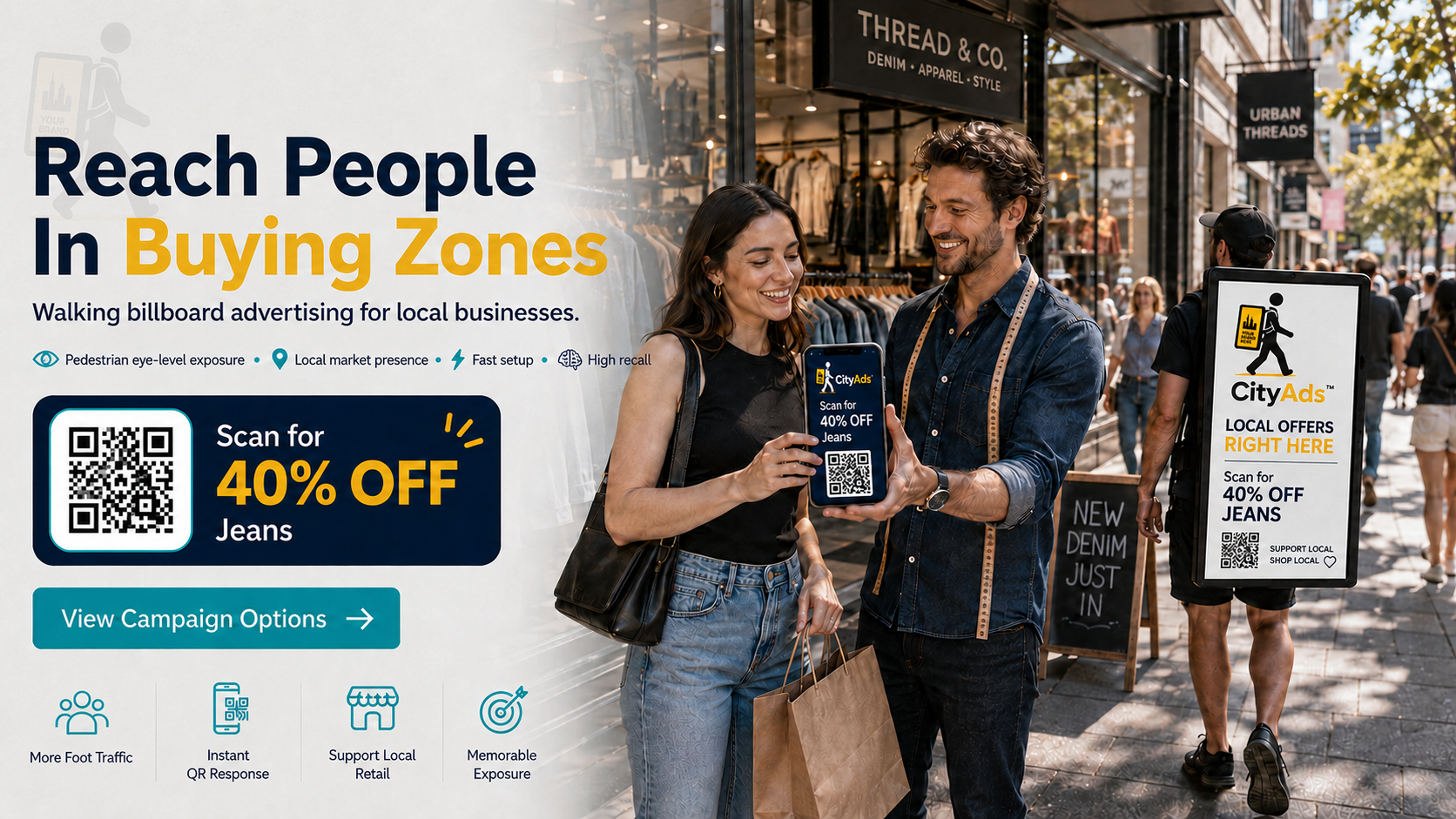 CityAds reach more local people in buying zones